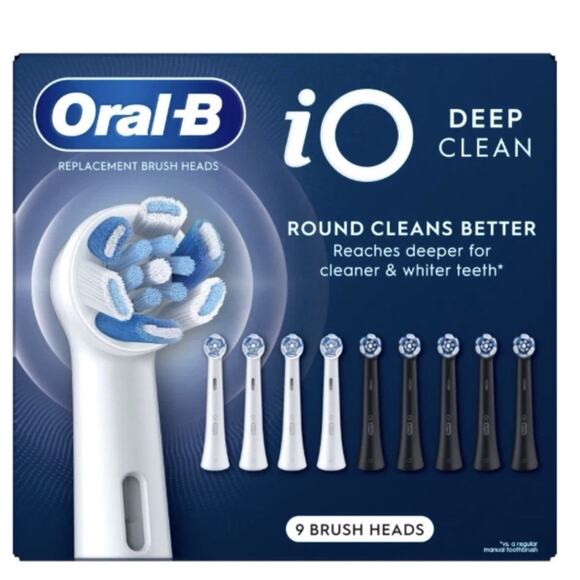 Oral-B iO Deep Clean Replacement Toothbrush Head, 8 Count - Picture 1 of 2